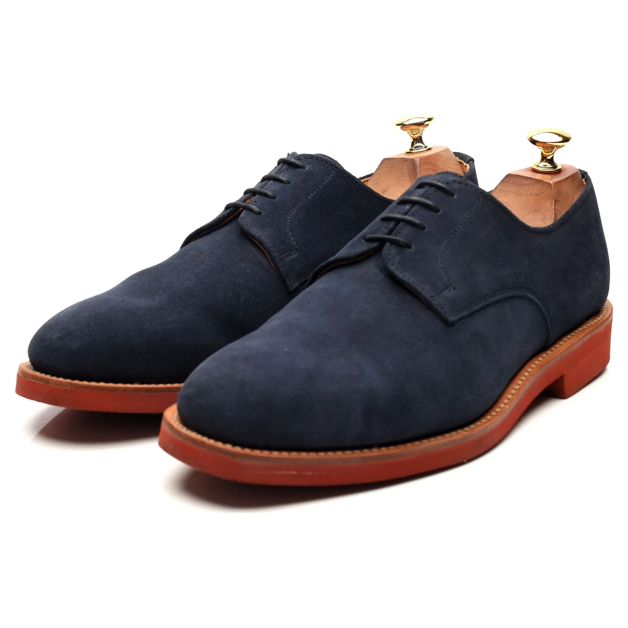 'Jack' Navy Blue Suede Derby UK 9 F