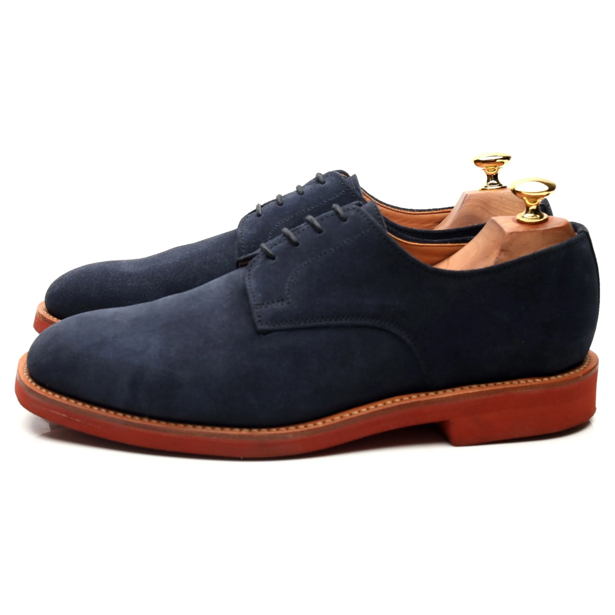 'Jack' Navy Blue Suede Derby UK 9 F