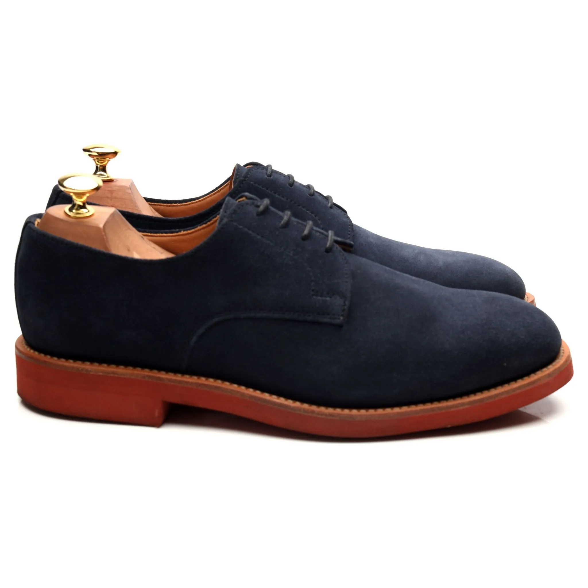 'Jack' Navy Blue Suede Derby UK 9 F