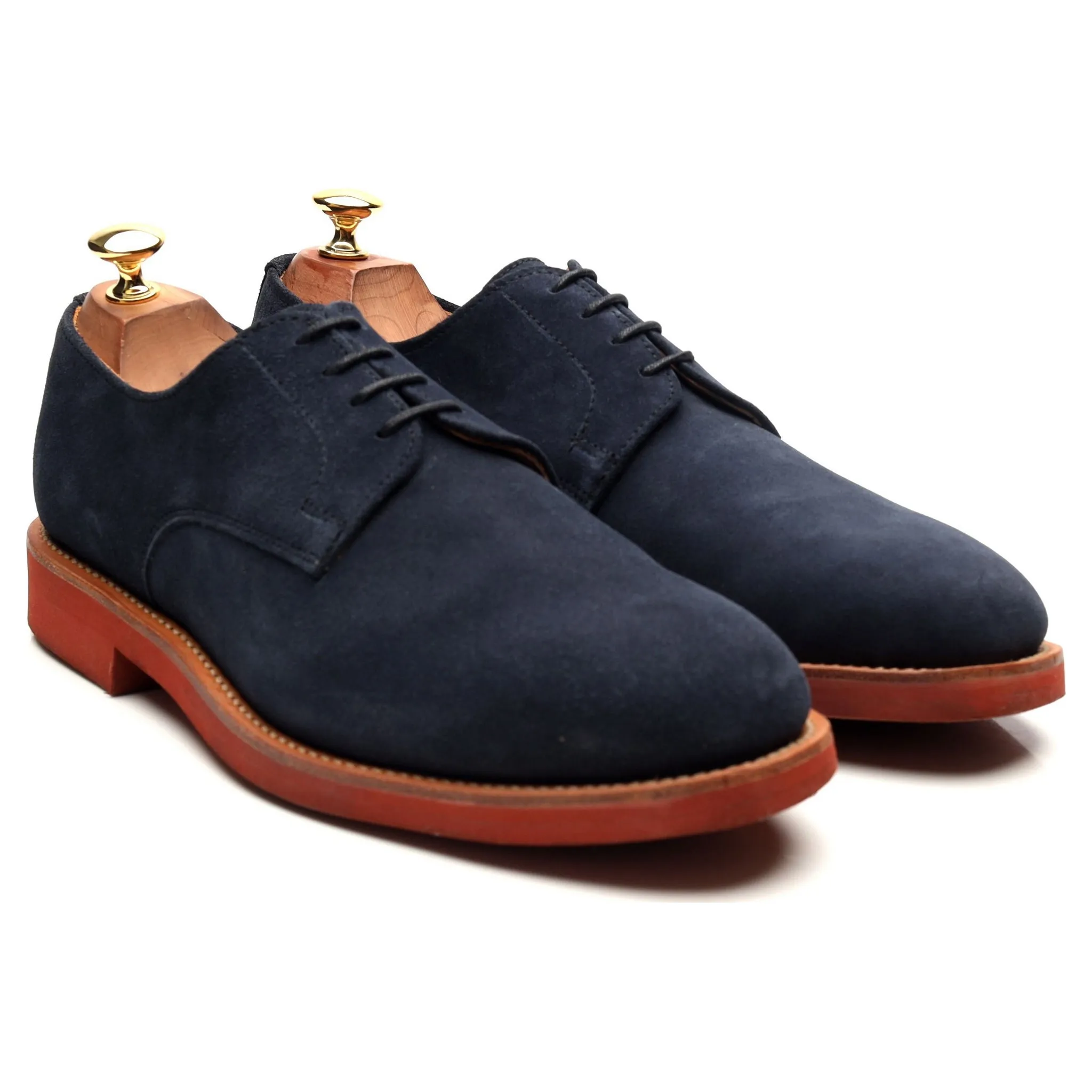 'Jack' Navy Blue Suede Derby UK 9 F