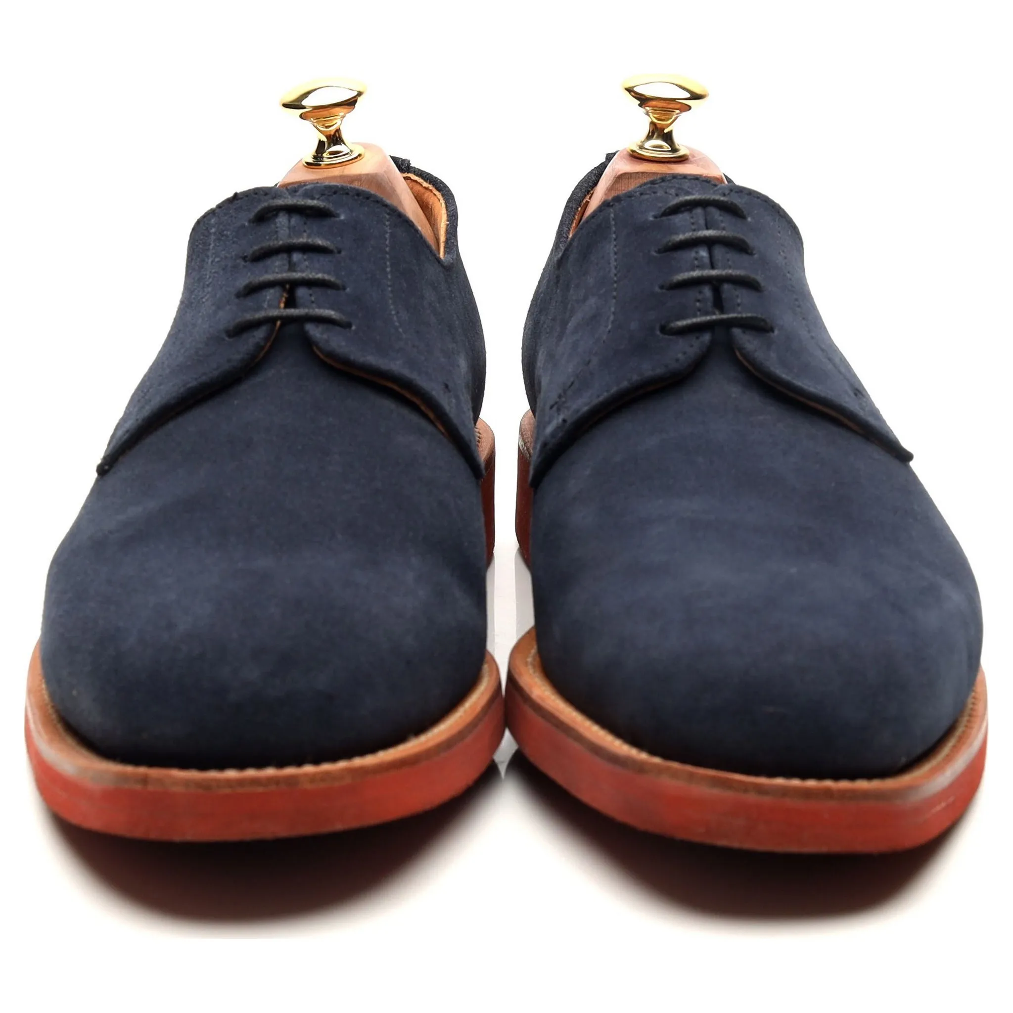 'Jack' Navy Blue Suede Derby UK 9 F