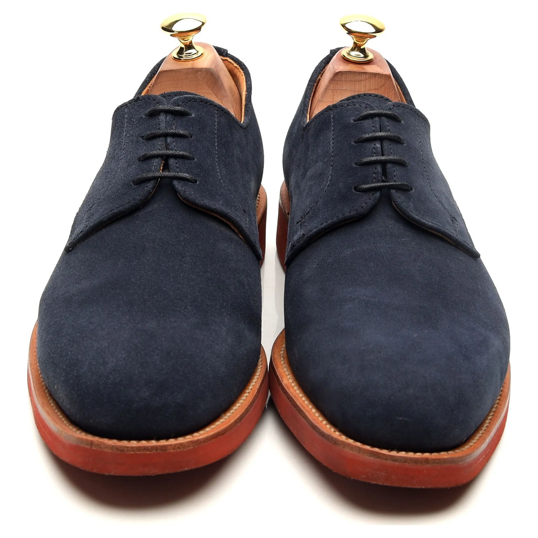 'Jack' Navy Blue Suede Derby UK 9 F