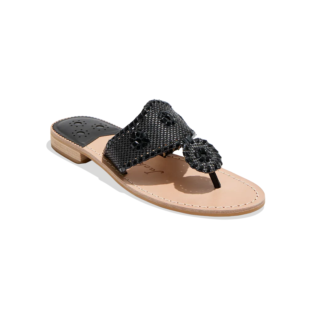 Jacks Raffia Flat Sandal