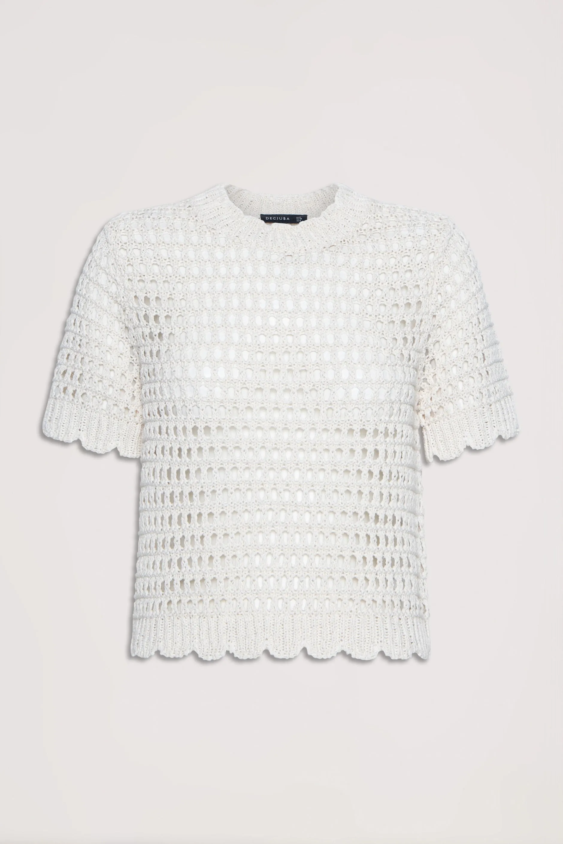 Jaclyn Crochet Knit Tee