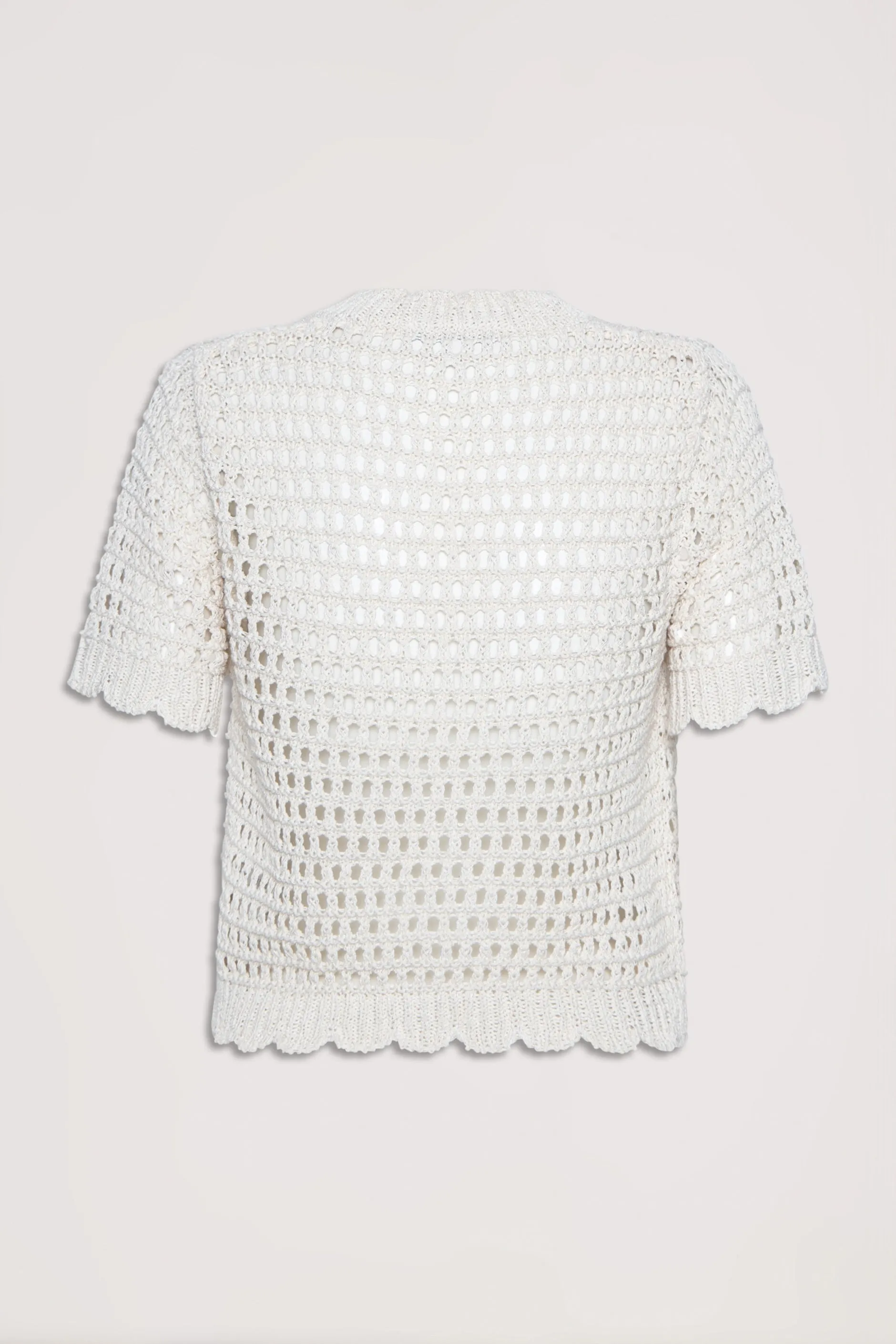 Jaclyn Crochet Knit Tee