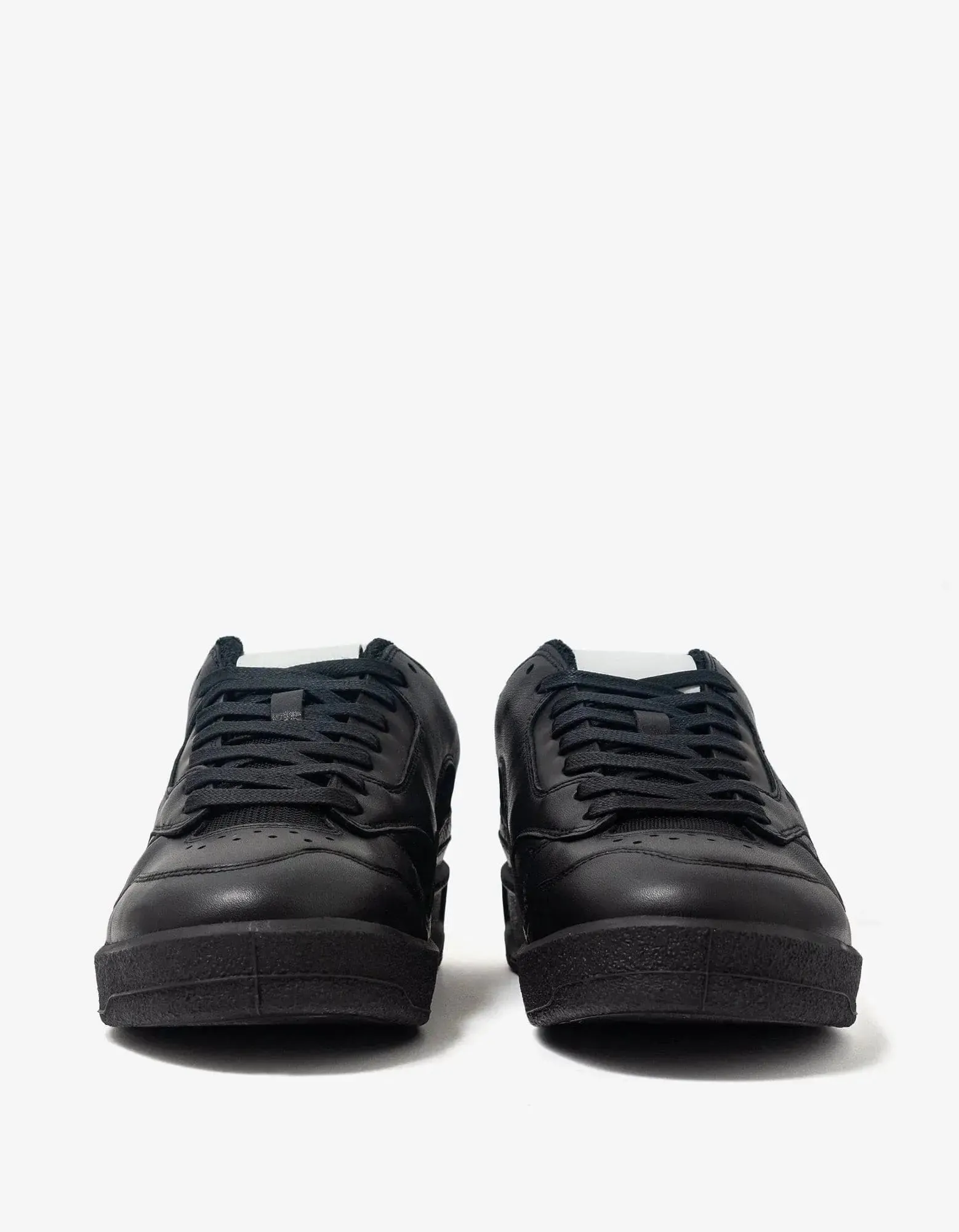 Jil Sander Black Leather Trainers