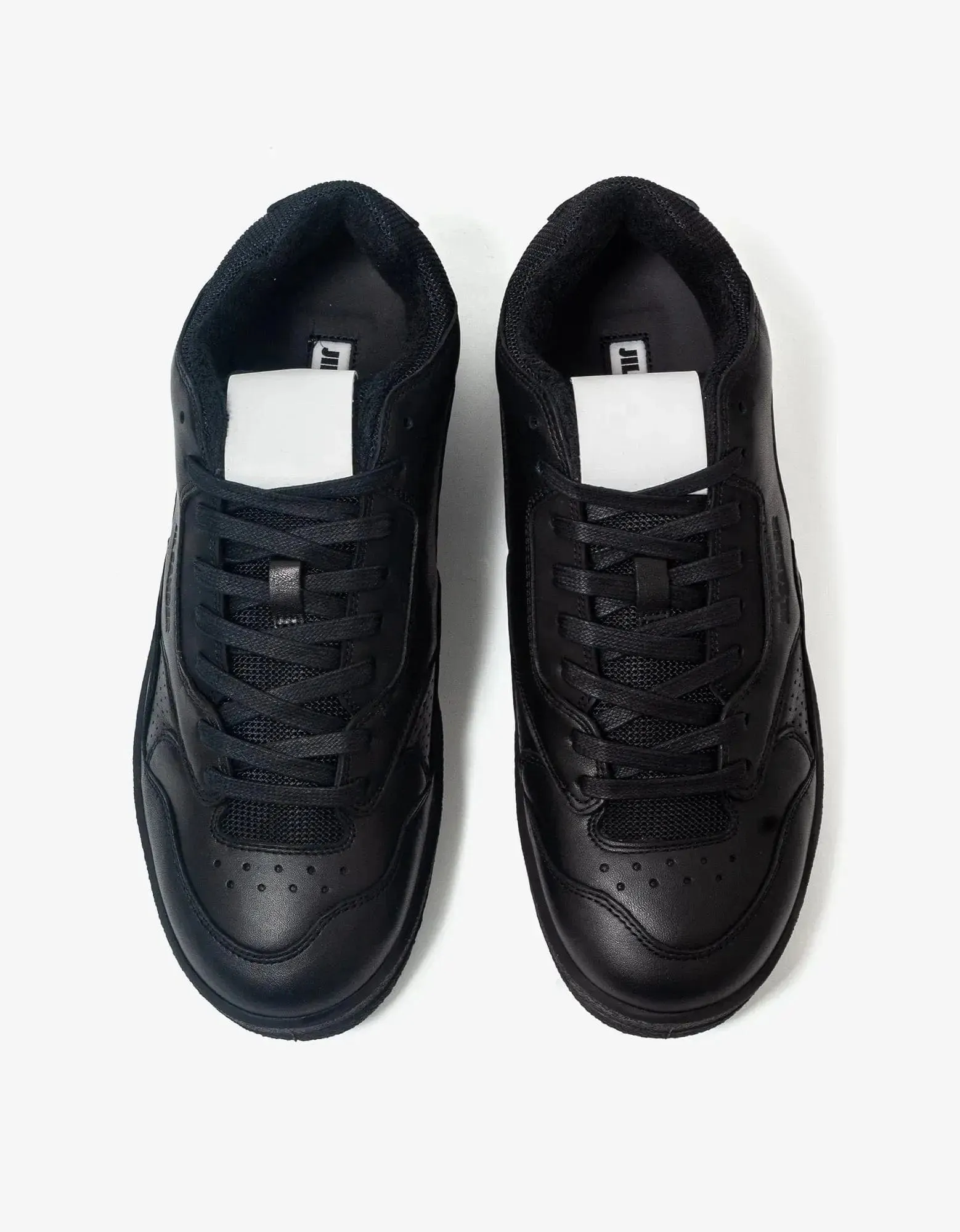 Jil Sander Black Leather Trainers