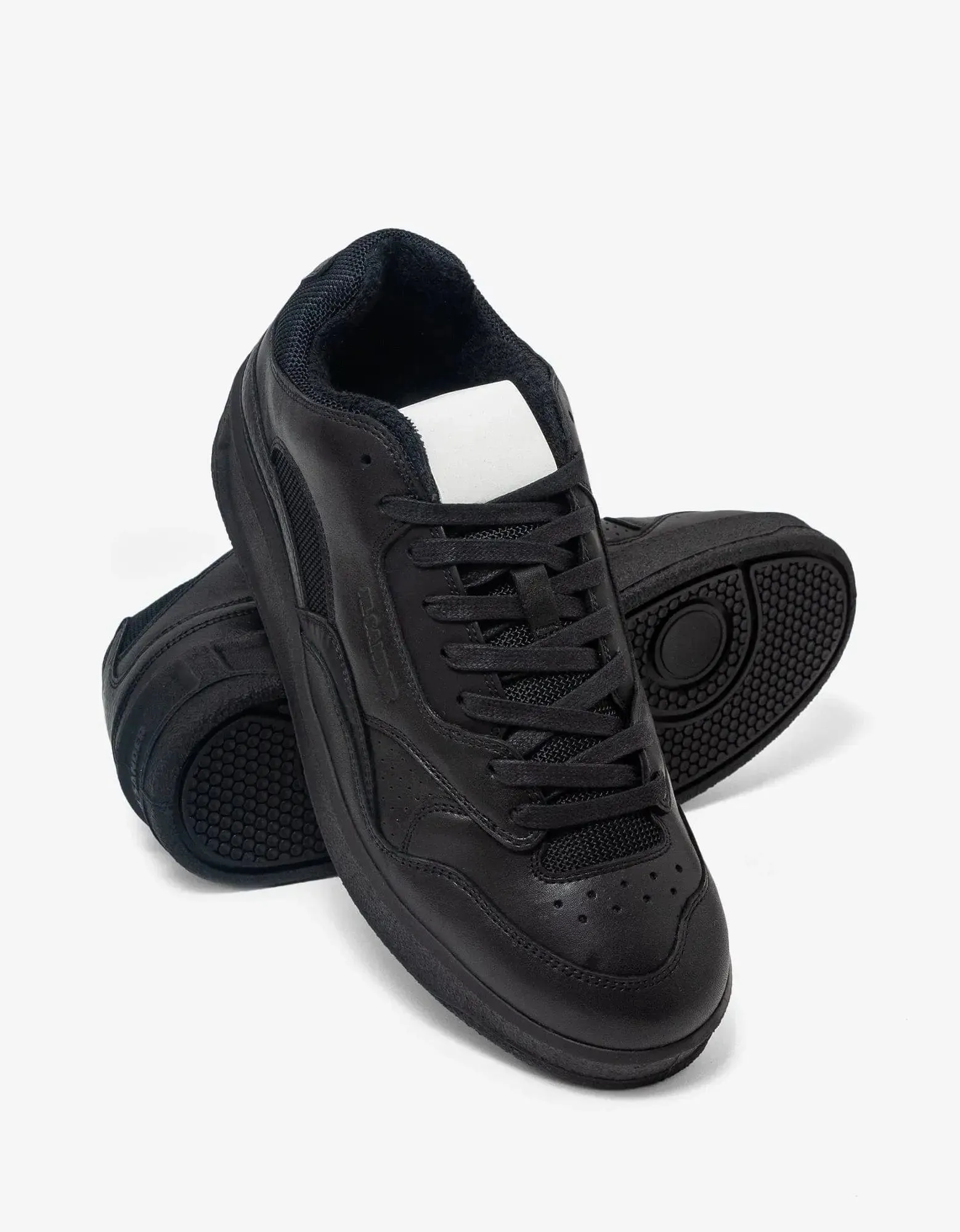 Jil Sander Black Leather Trainers