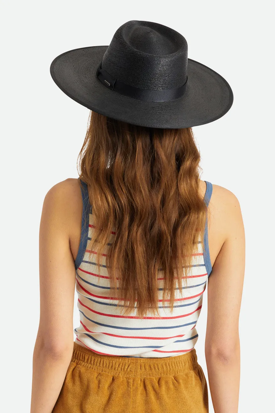 Jo Straw Rancher Hat - Black