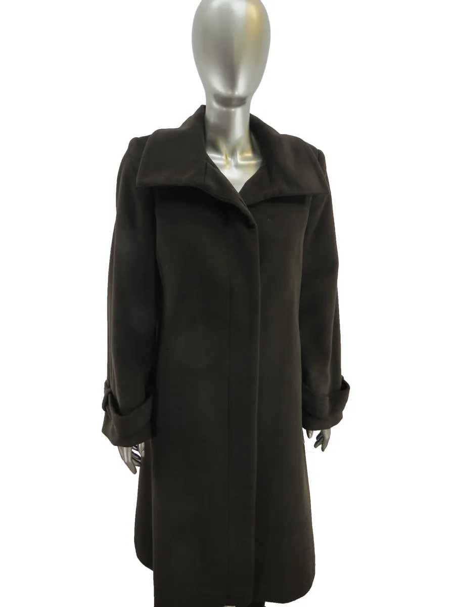 Jones New York Wool Coat 28052R in Brown