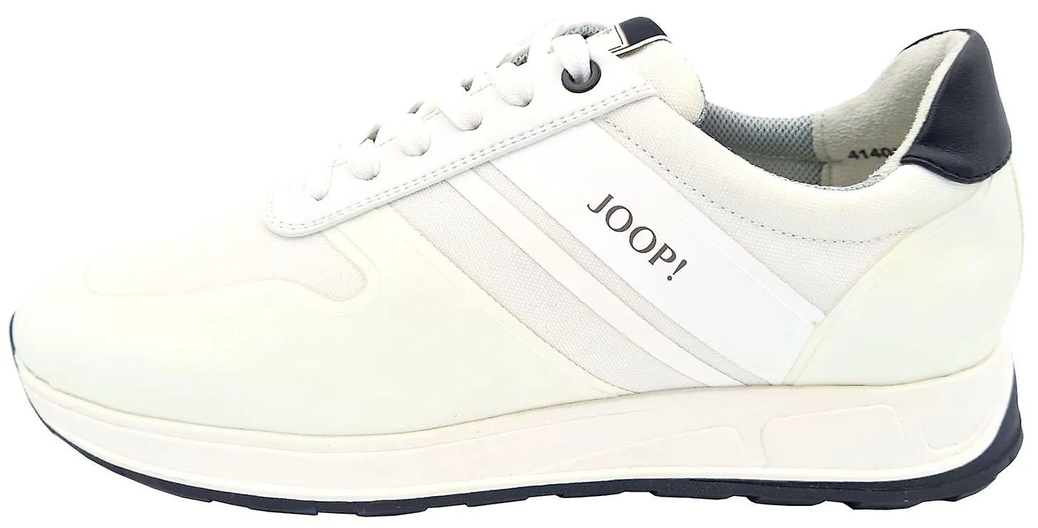 JOOP! White Black Mens Nylon Mesh Trainers