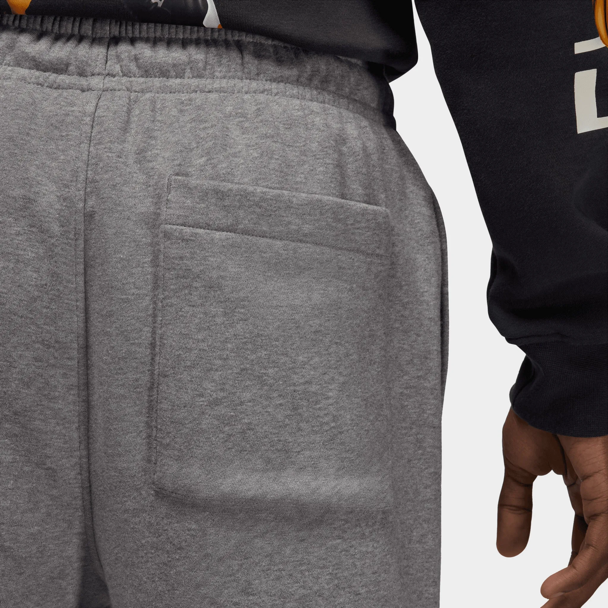 Jordan Brooklyn Fleece Joggers Carbon Heather / White