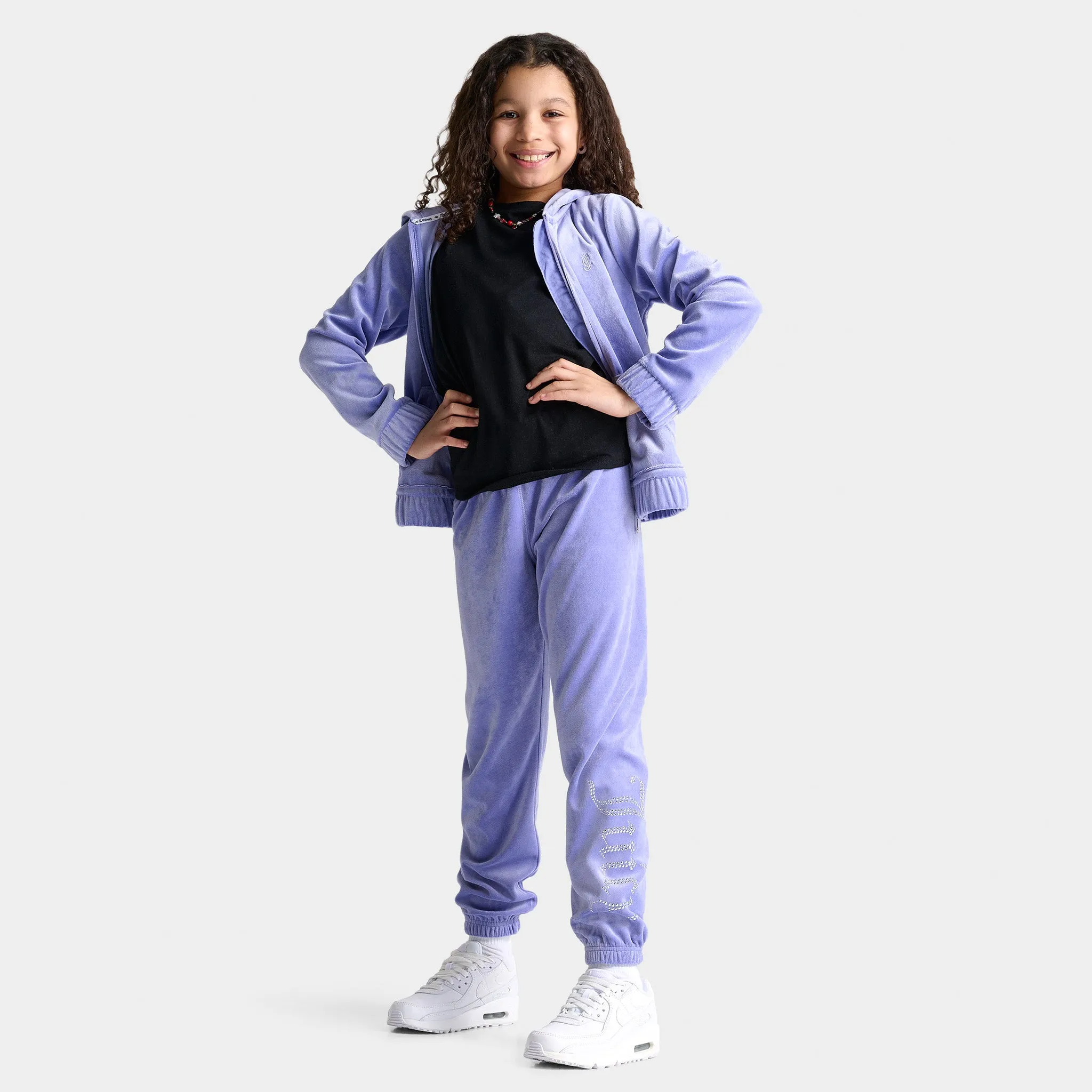 Juicy Couture Junior Girls' Velour Joggers / Jacaranda