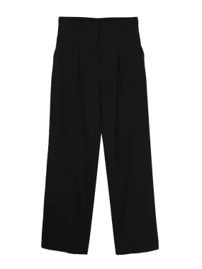 KAIRI high-waist straight cut trousers, black