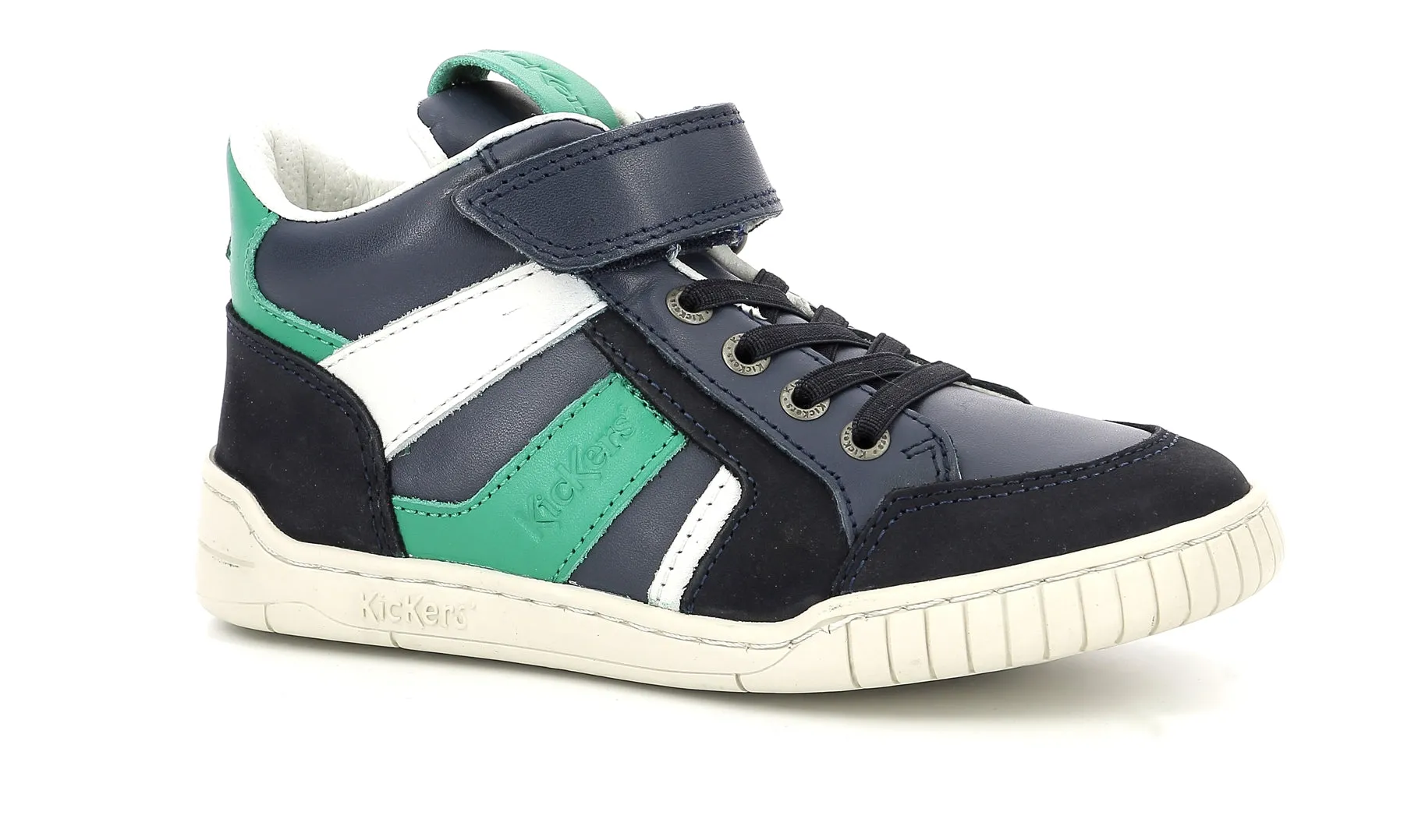 High Top Marine Green KICKERS WINCKY CDT Sneakers