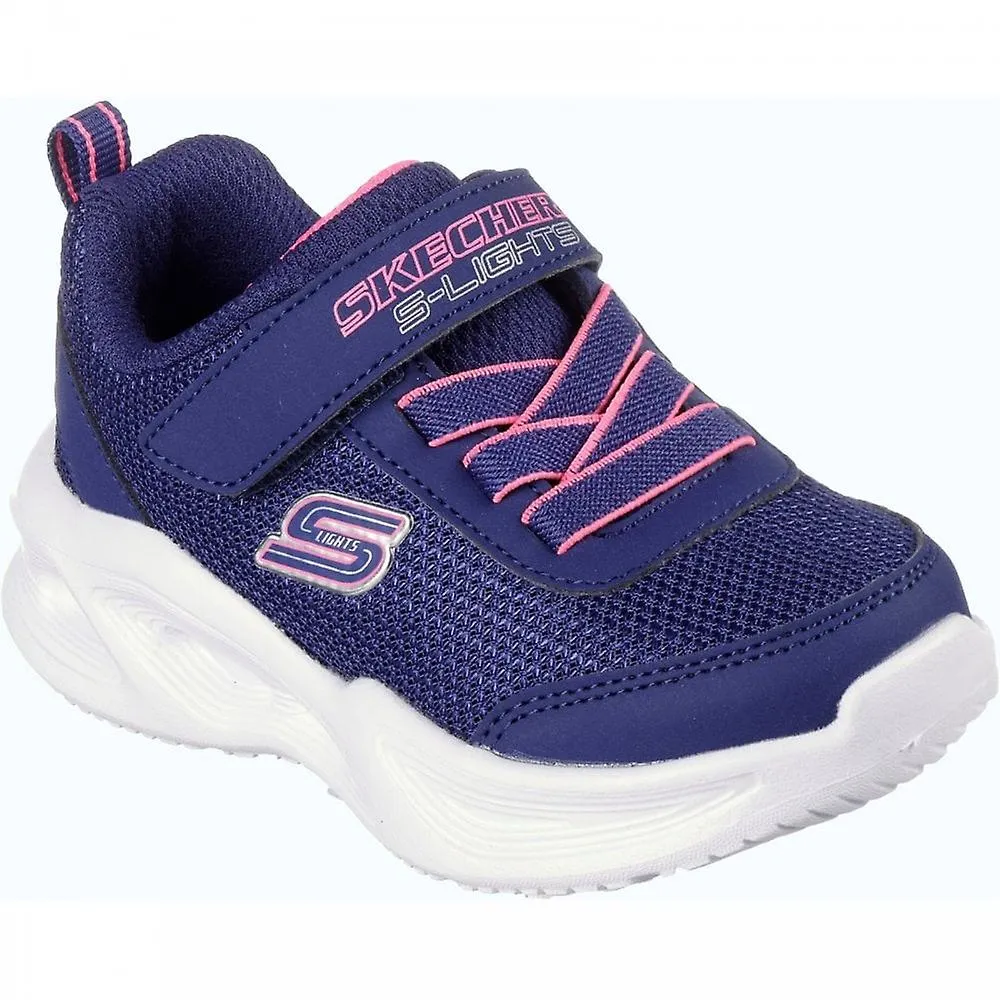 Kids Skechers Light Up Trainers Navy-Kids Glow Shoes