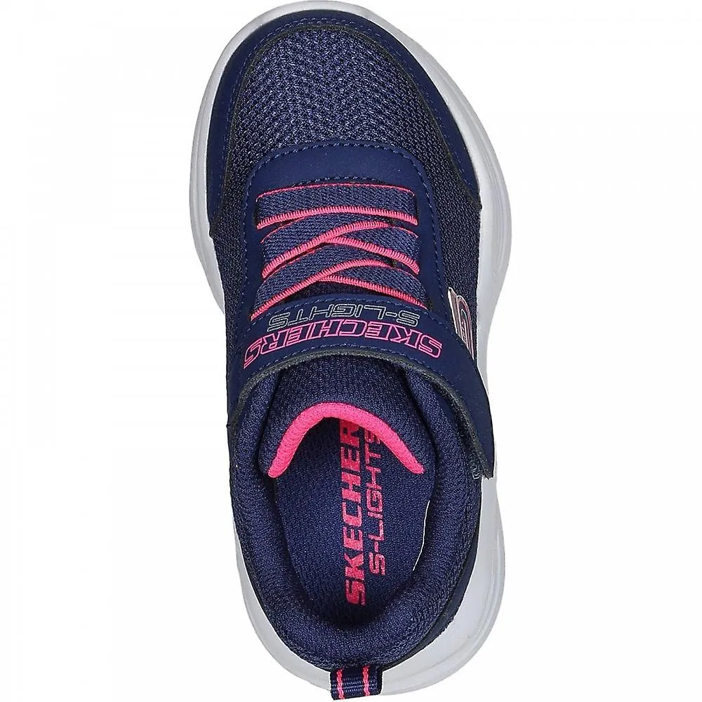 Kids Skechers Light Up Trainers Navy-Kids Glow Shoes