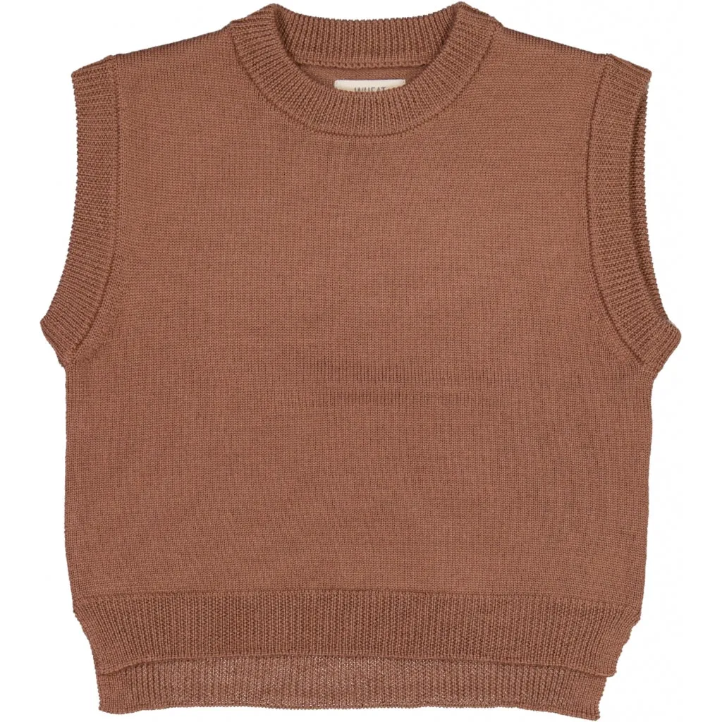 Knit Vest Cuba - vintage rose