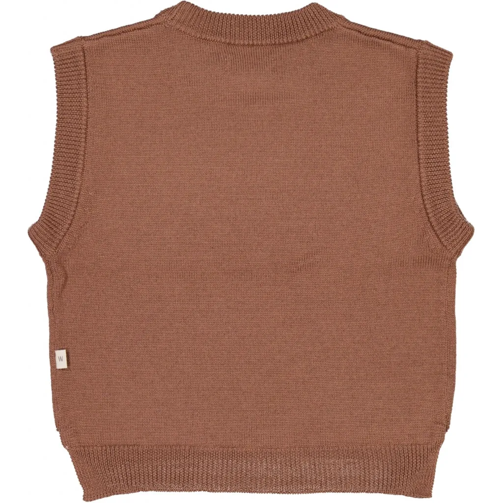 Knit Vest Cuba - vintage rose