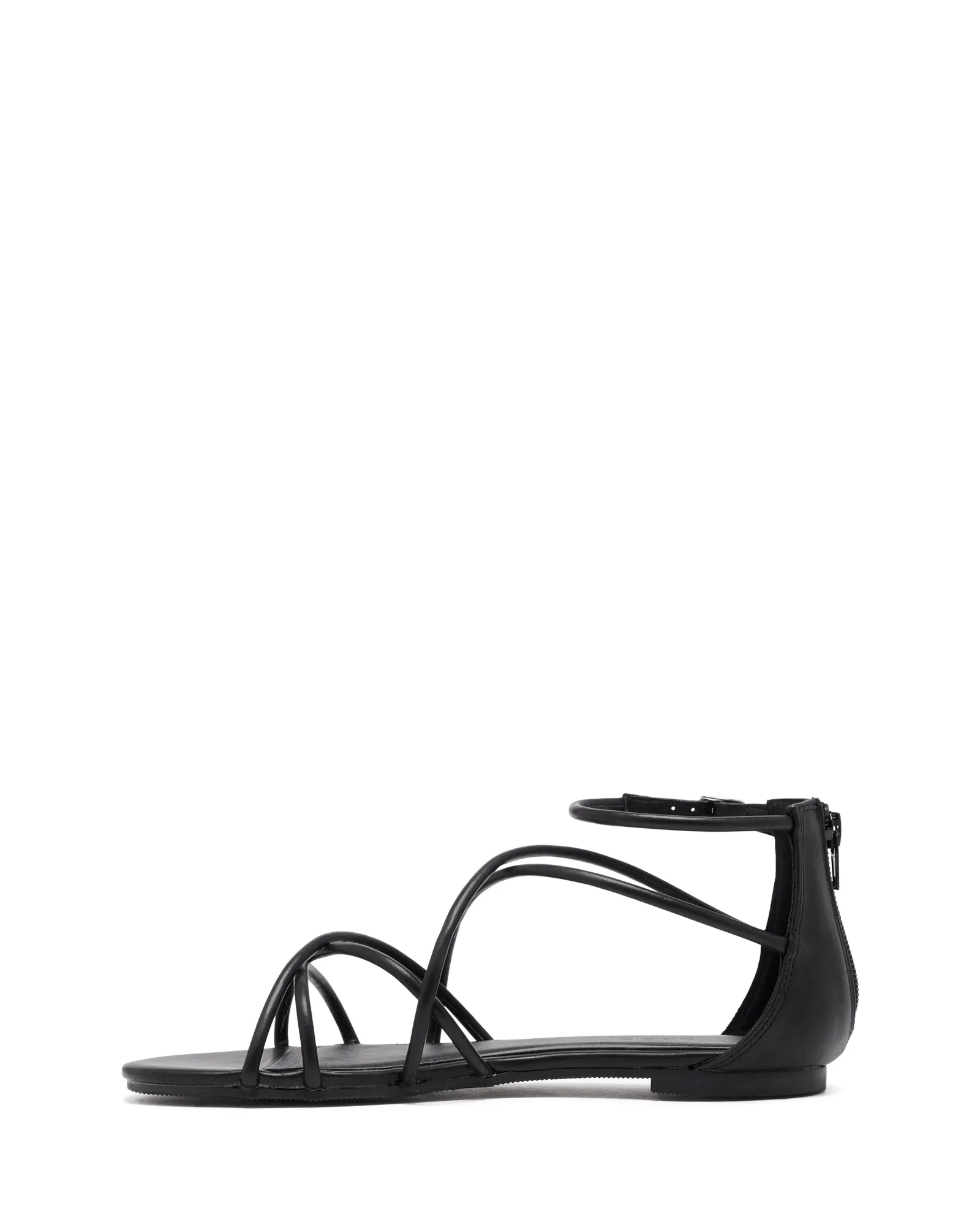 Krome Flat Sandal Black