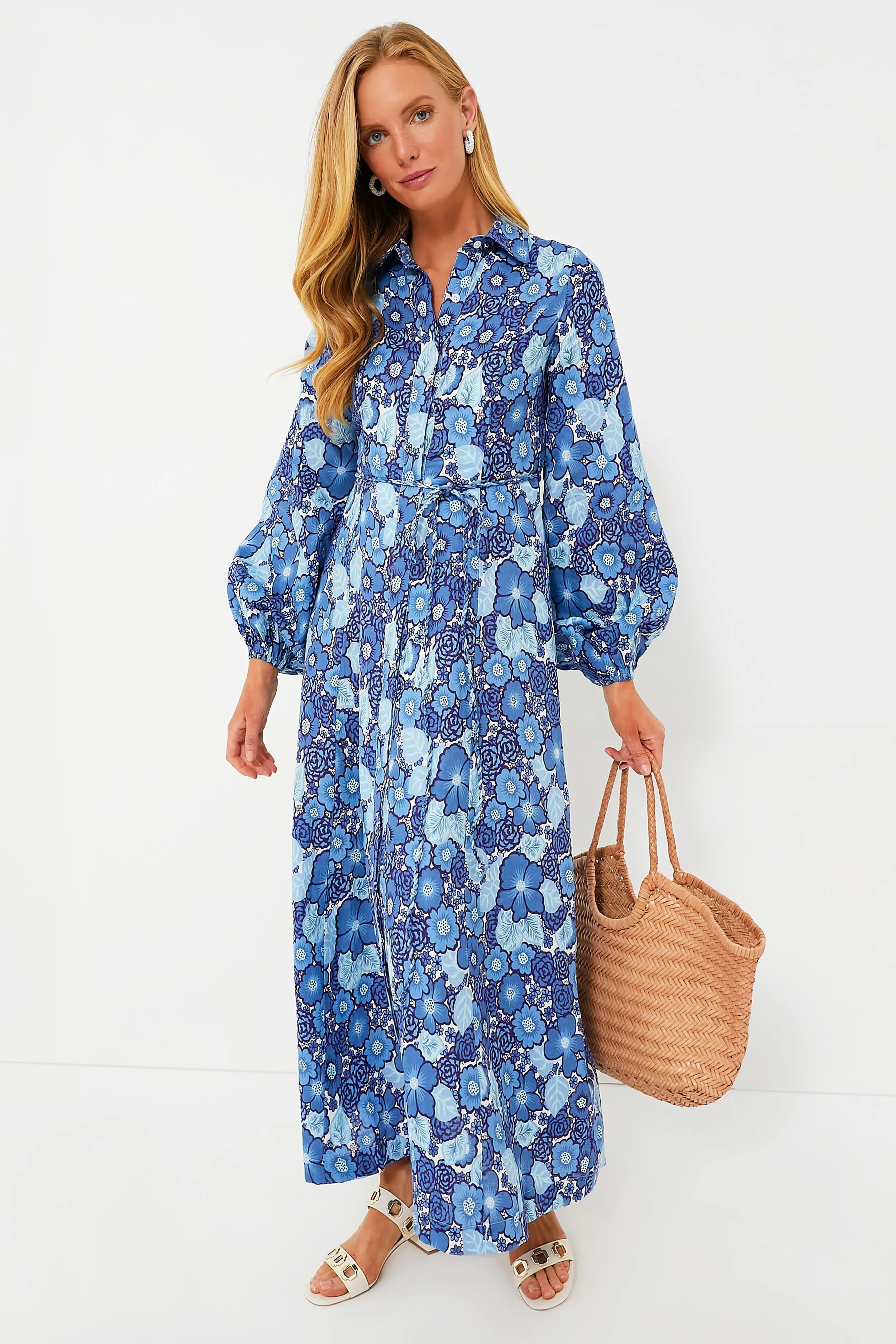 La Mira Floral Los Cinco Maxi Dress