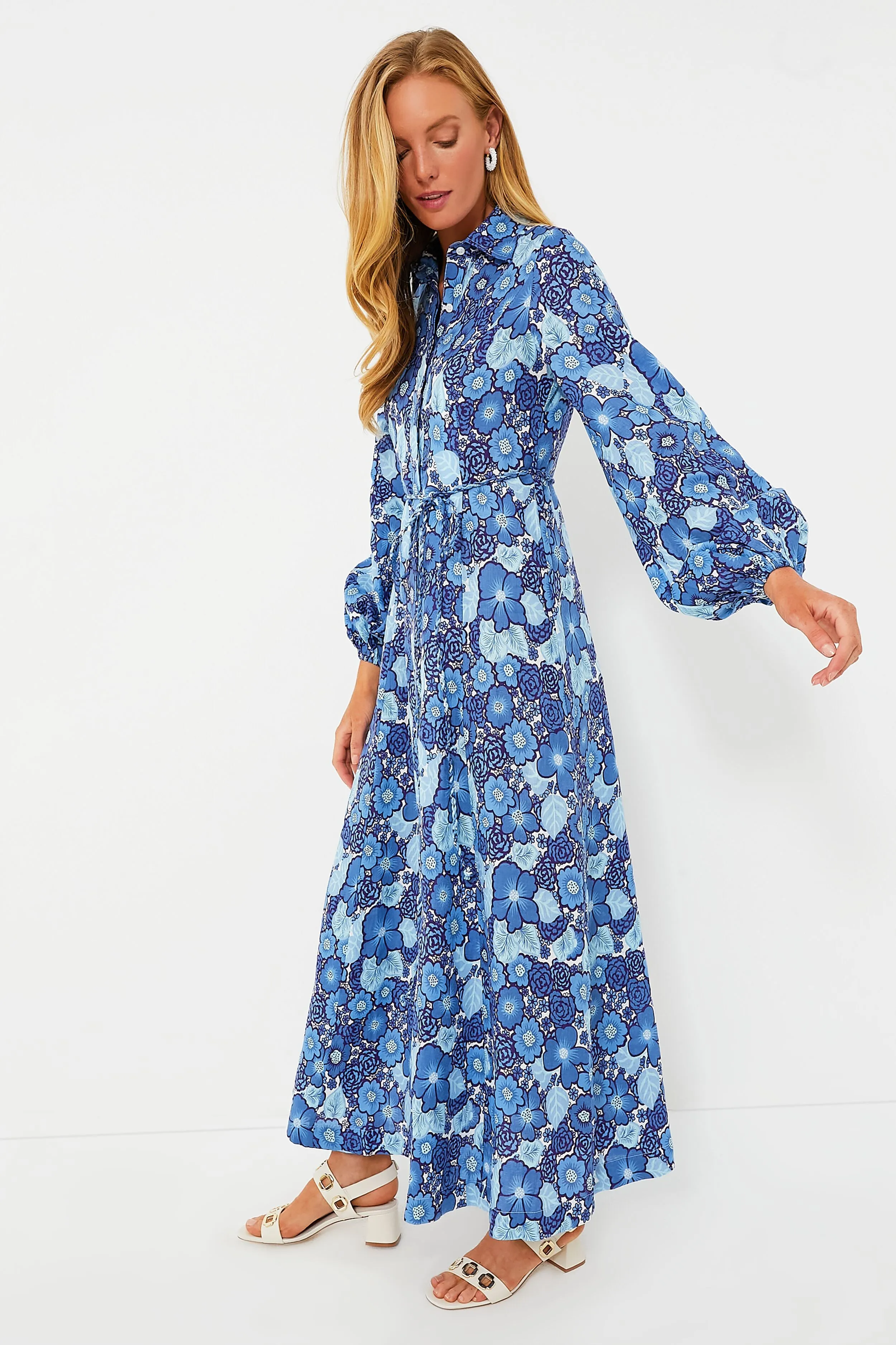 La Mira Floral Los Cinco Maxi Dress