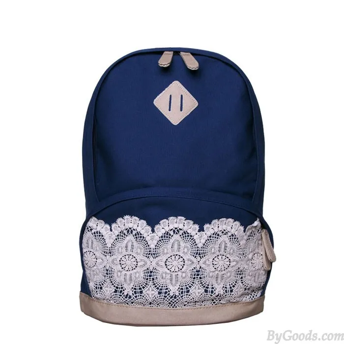 Lace Canvas Backpacks - Fresh, Simple, and Cute