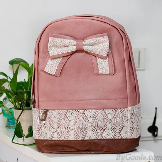 Lace Floral Bow Backpacks