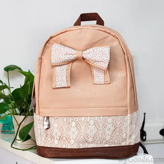 Lace Floral Bow Backpacks