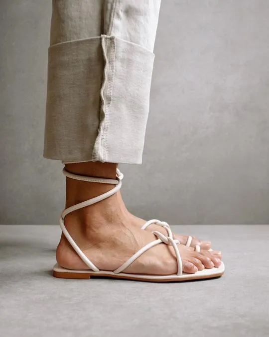 Alohas Flat Sandal Lace Up - FINAL SALE