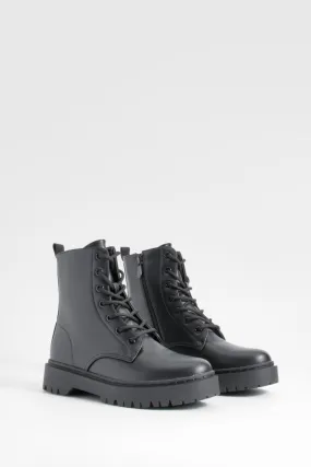 Lace Up Combat Boots