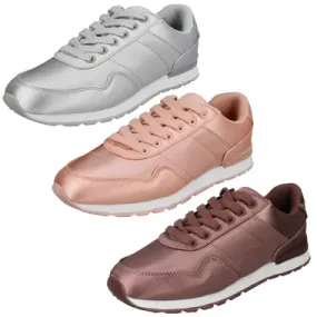 Ladies Reflex Satin Trainers F7078