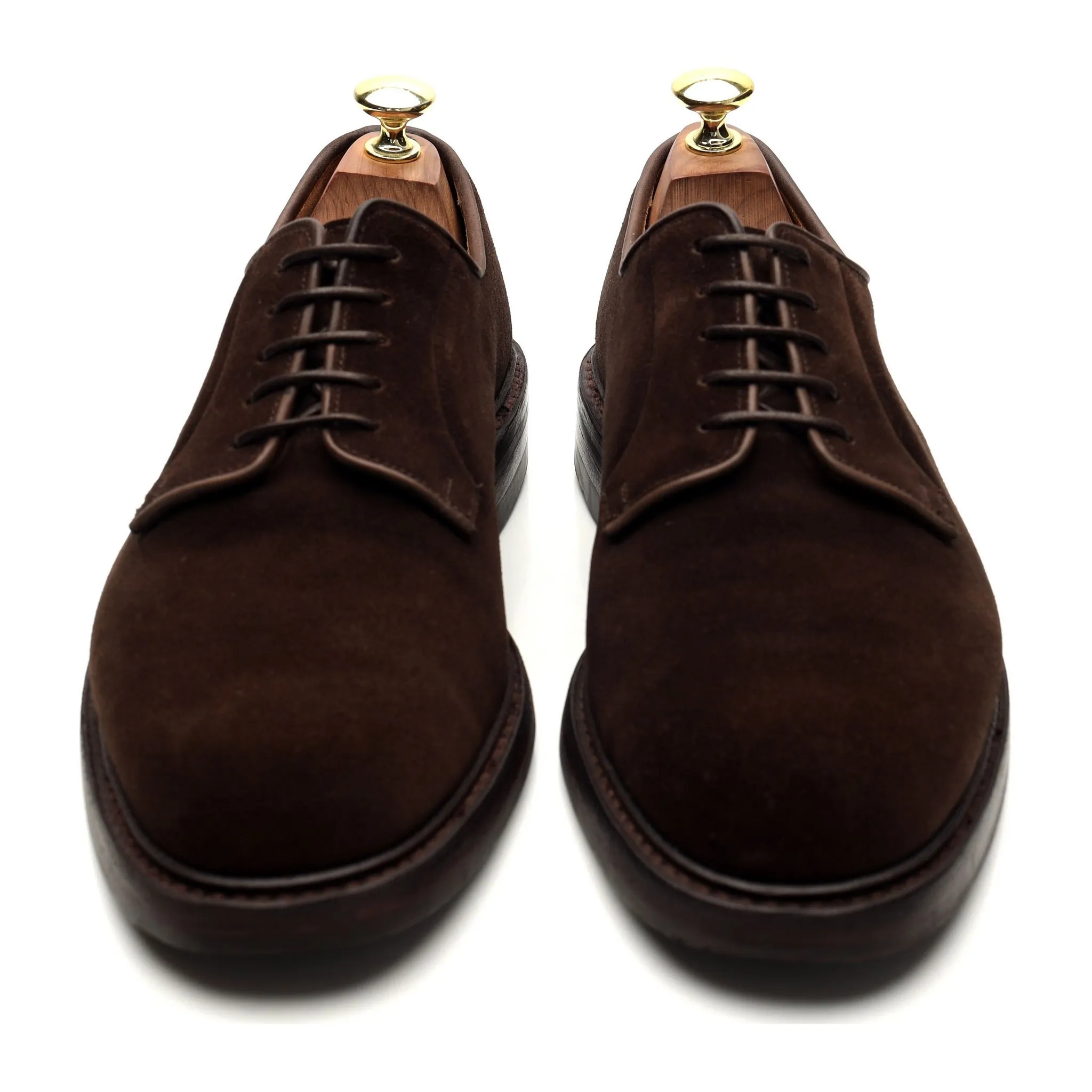 'Lanark 3' Dark Brown Suede Derby UK 7 E