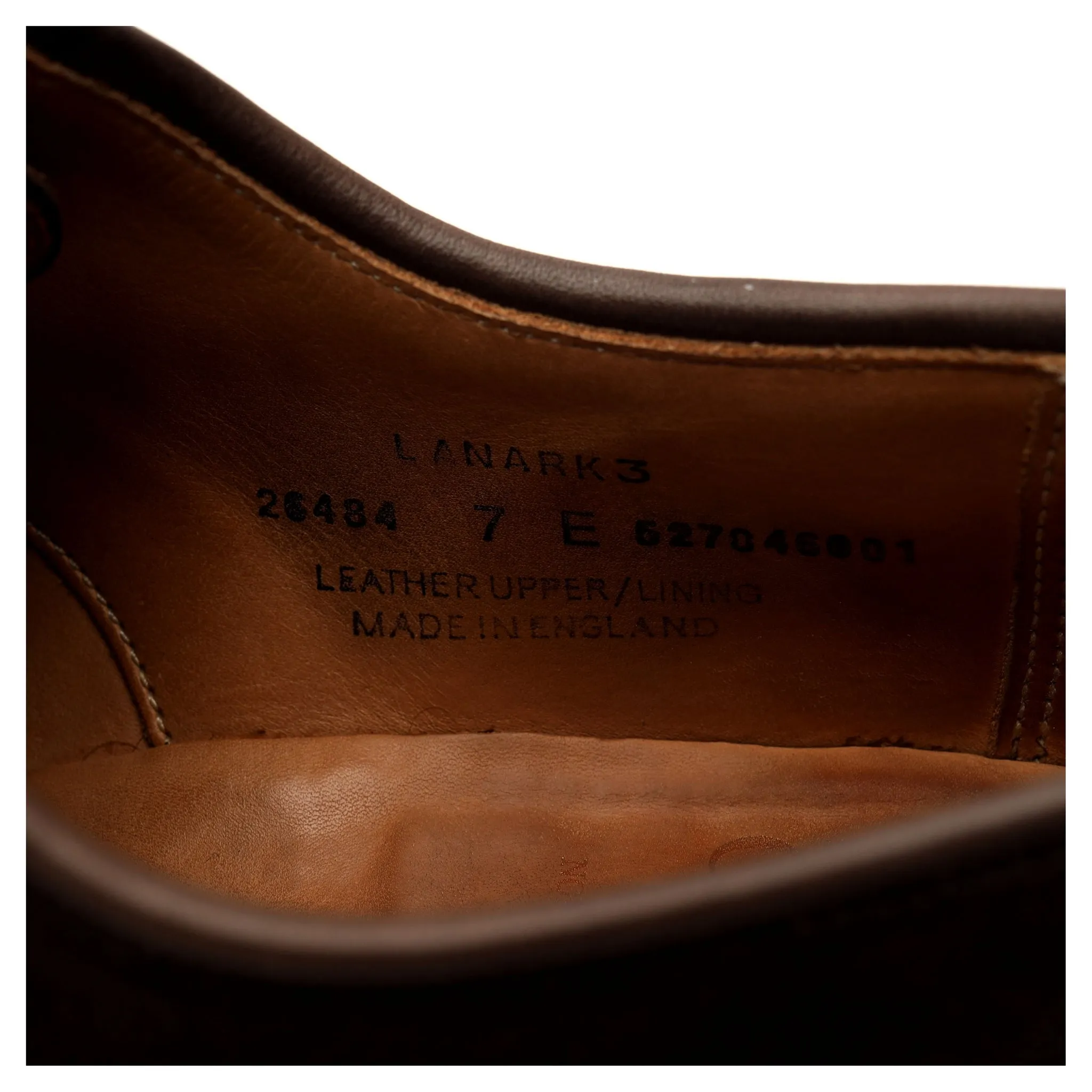 'Lanark 3' Dark Brown Suede Derby UK 7 E