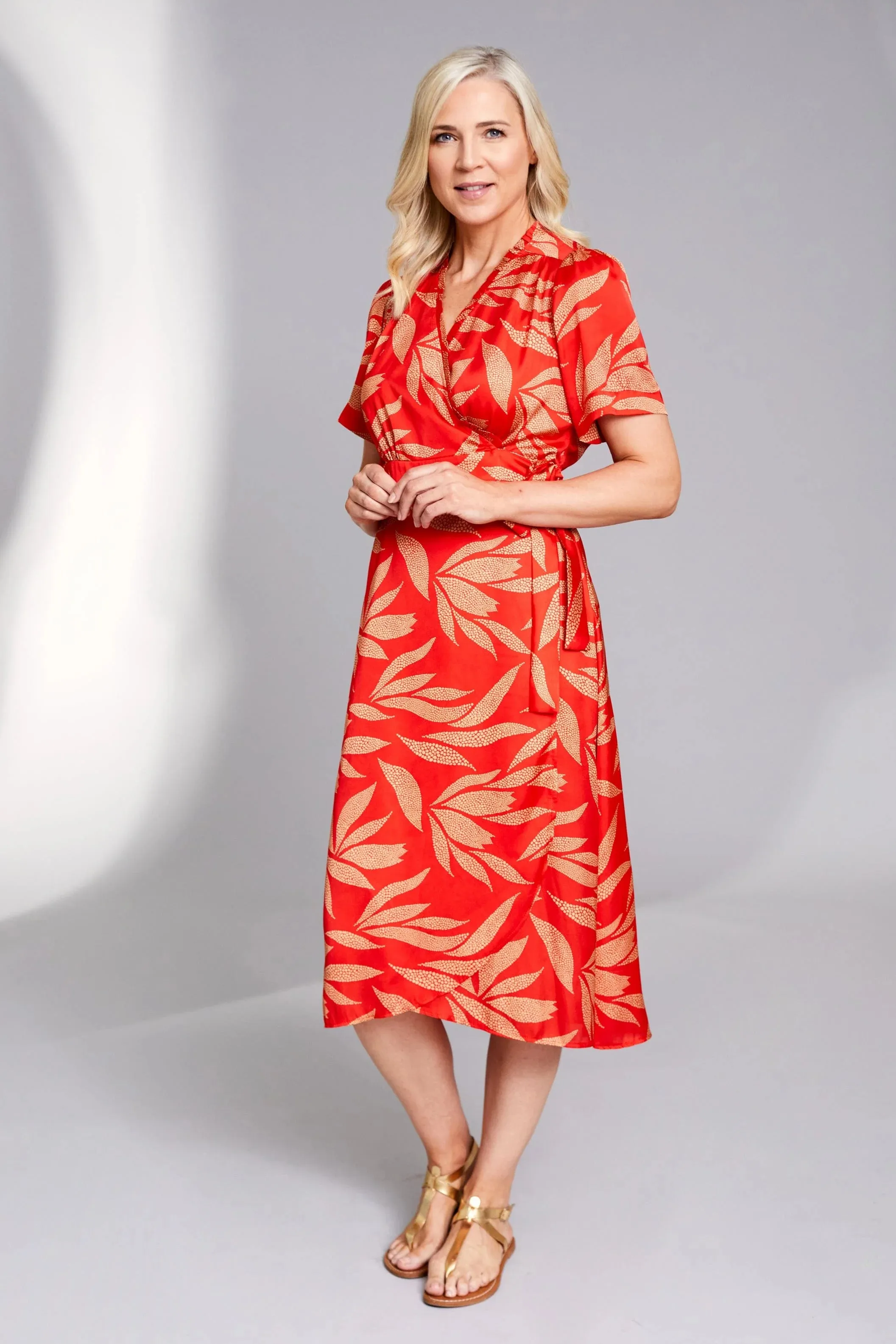 Dress with Leaf Print from Peruzzi