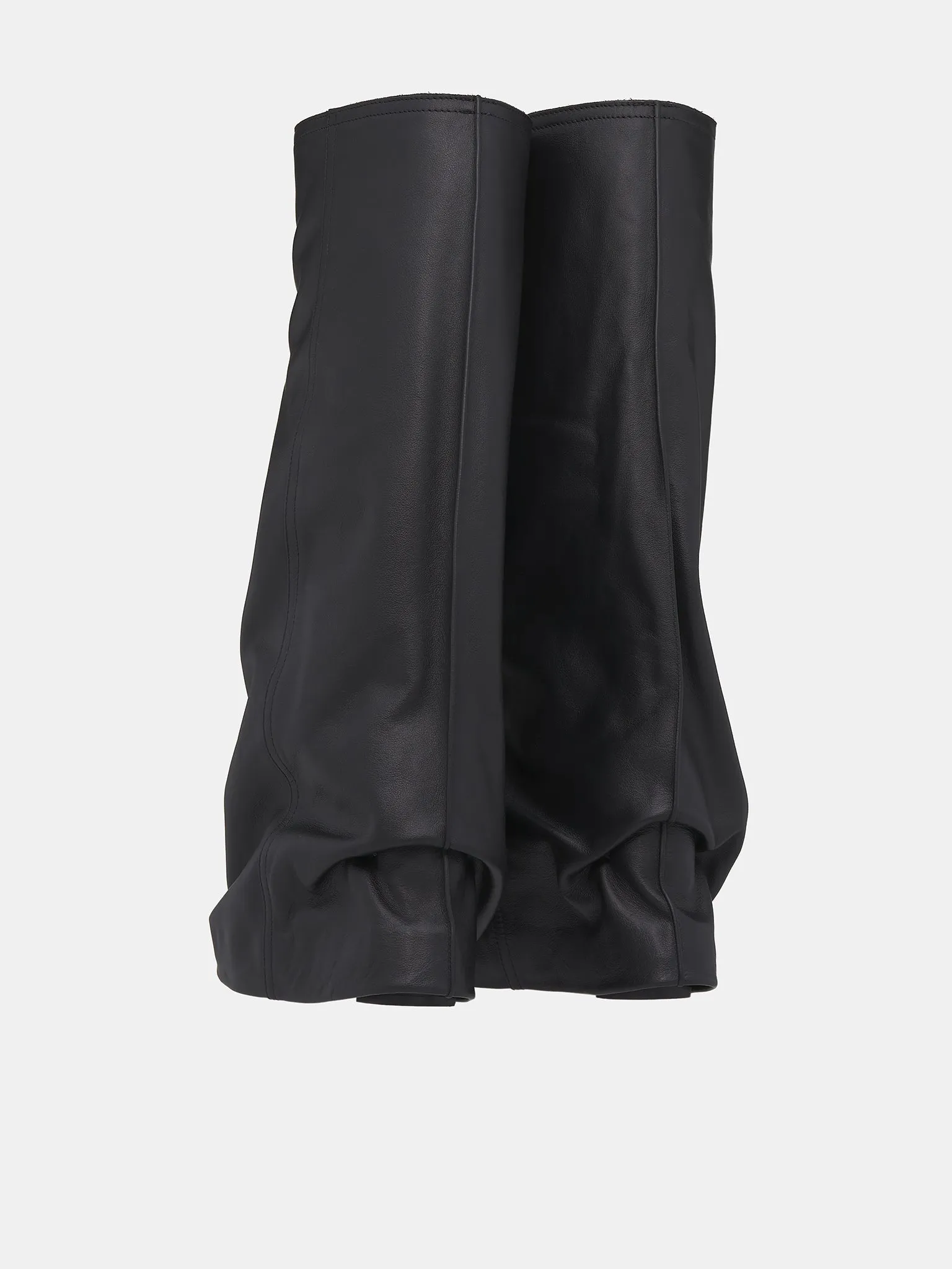 Leather Pants Boots (24-07602-001-BLACK)