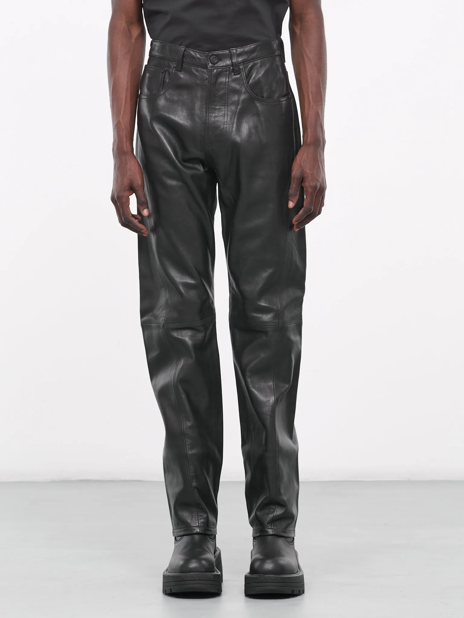 Leather Trousers (52P00382-2P000314-BLACK)