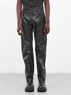 Leather Trousers (52P00382-2P000314-BLACK)