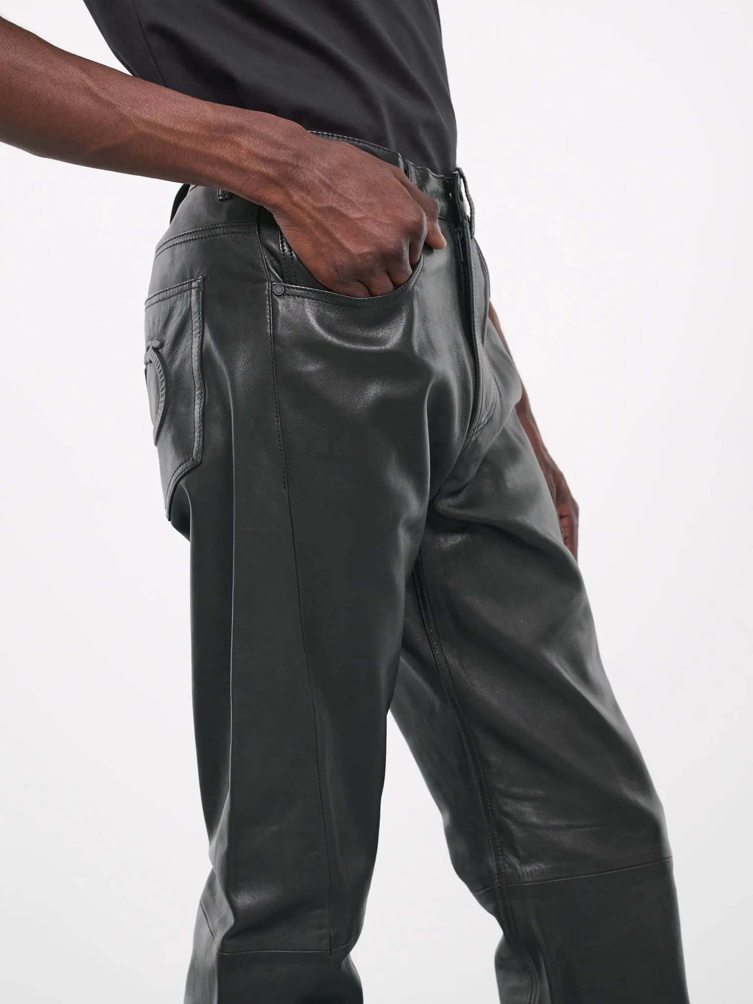 Leather Trousers (52P00382-2P000314-BLACK)