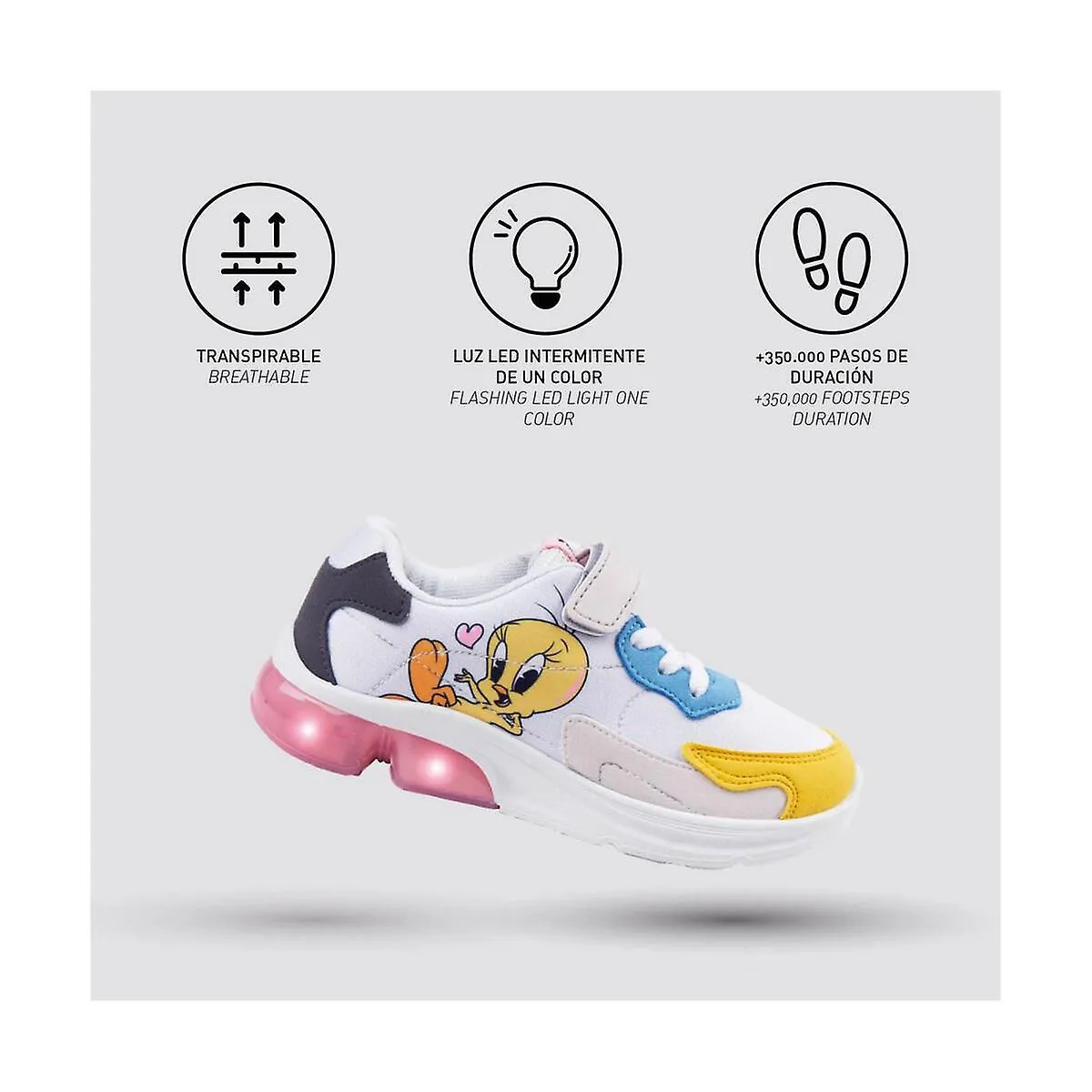 Multicolour Looney Tunes LED Sneakers