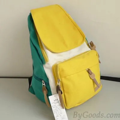 Leisure Canvas Backpacks in Vibrant Colors