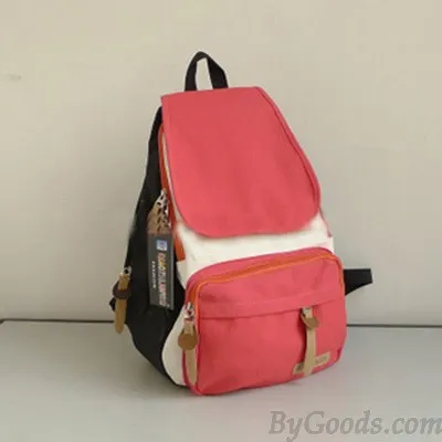 Leisure Canvas Backpacks in Vibrant Colors