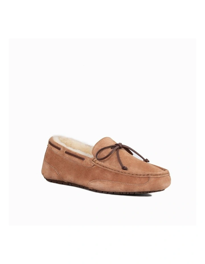 Water Resistant Moccasins Loafers Chestnut