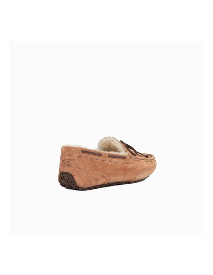 Water Resistant Moccasins Loafers Chestnut