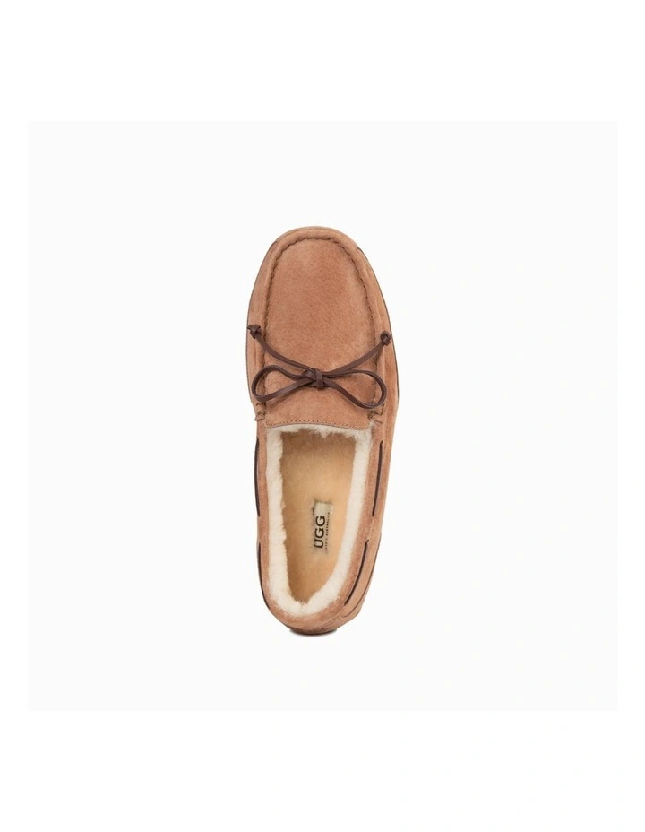 Water Resistant Moccasins Loafers Chestnut