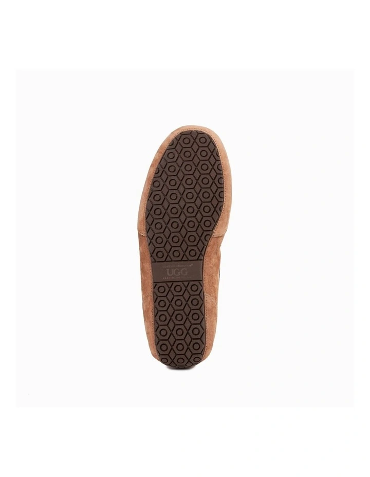 Water Resistant Moccasins Loafers Chestnut