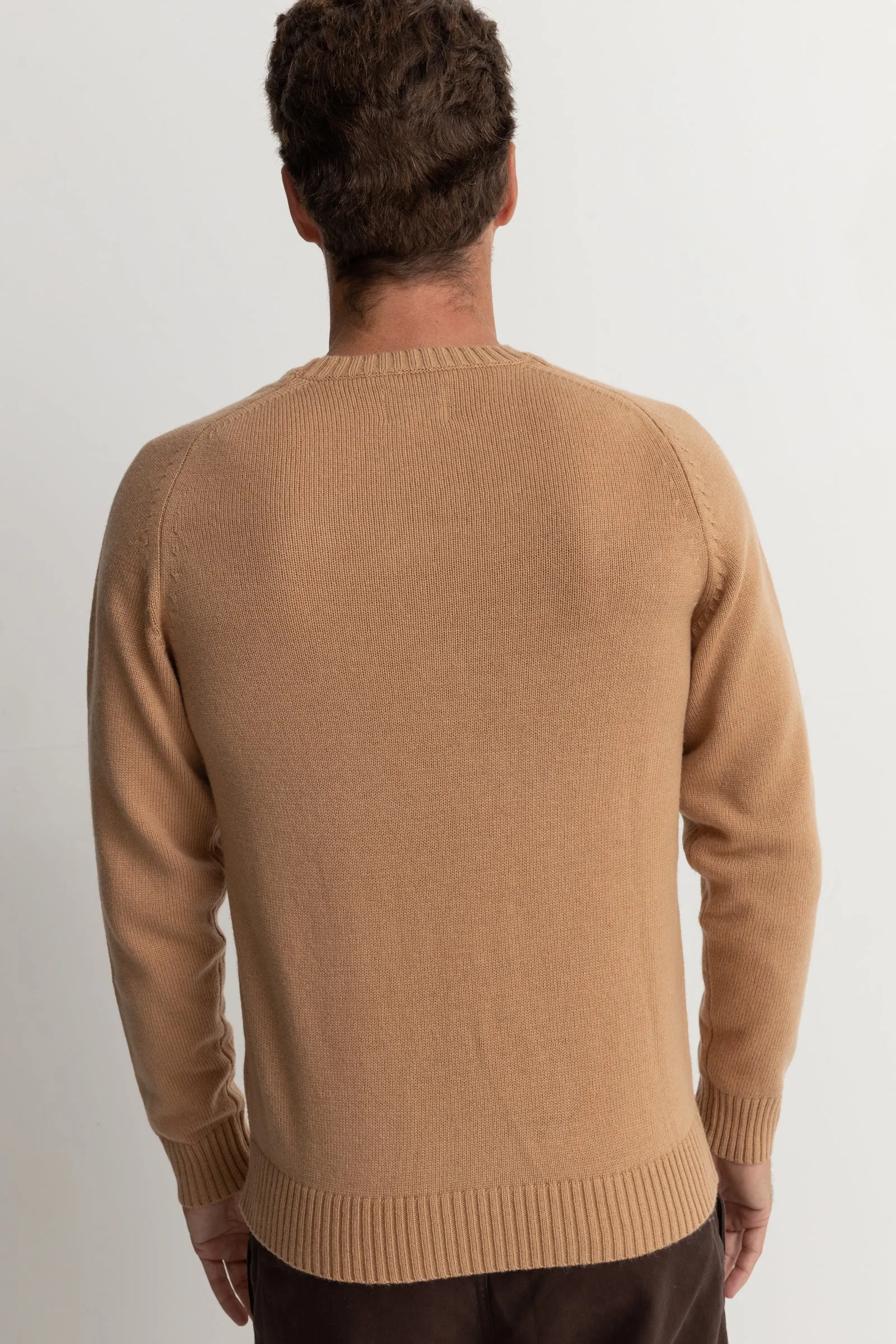 Liam Crew Knit Brown