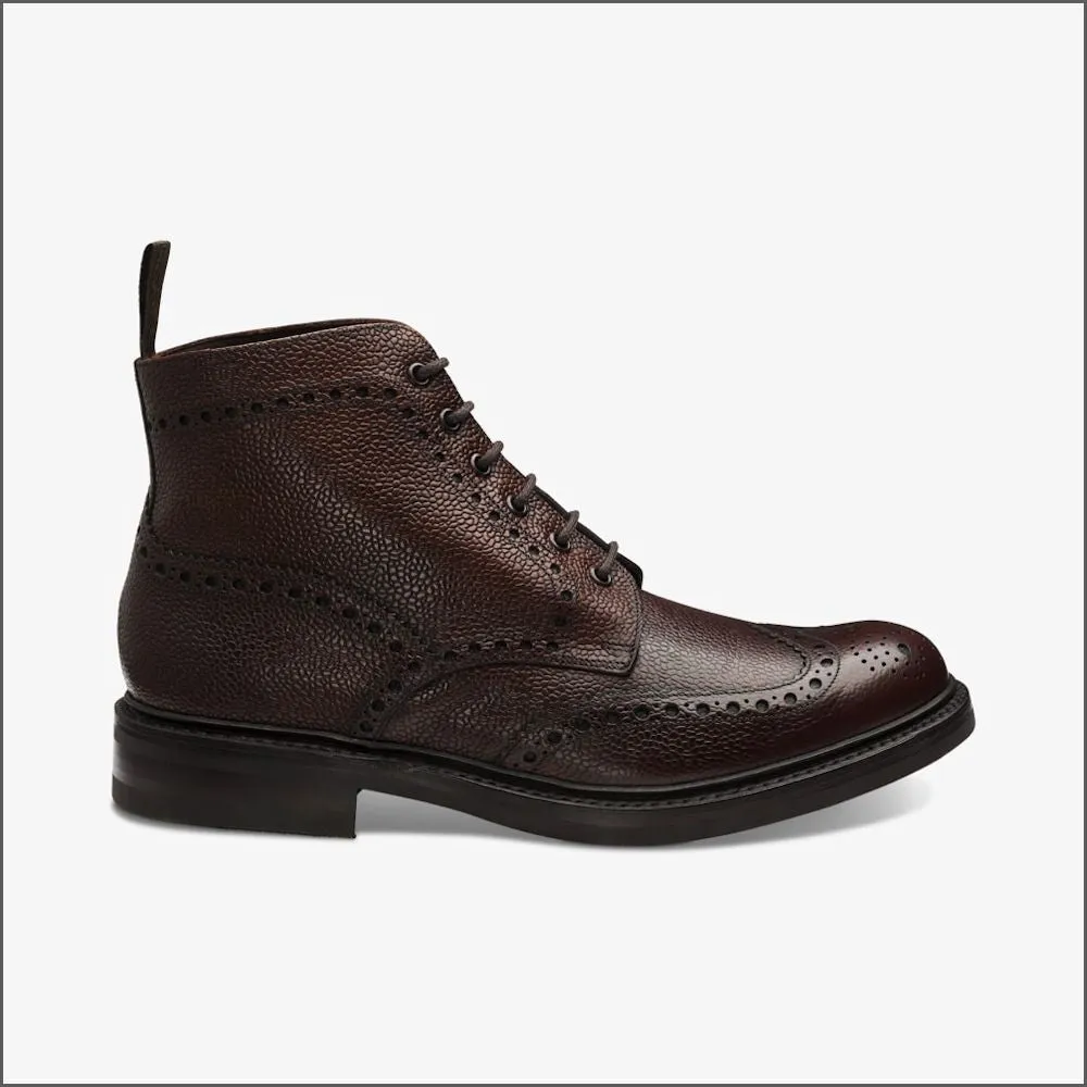 Loake Oxblood Brogue Boot - Bedale Collection