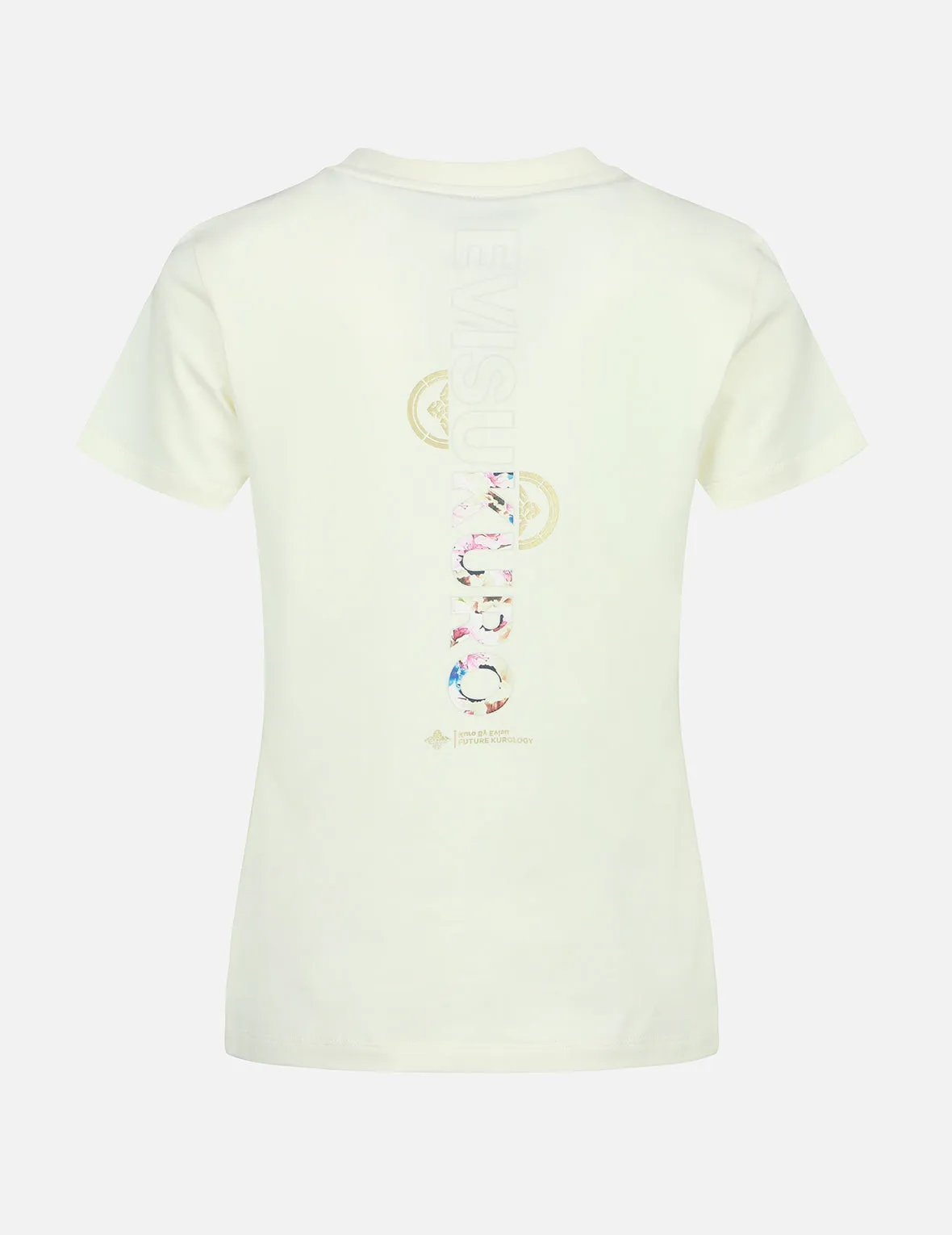 Logo and Kamon Print T-shirt With Detachable Chain