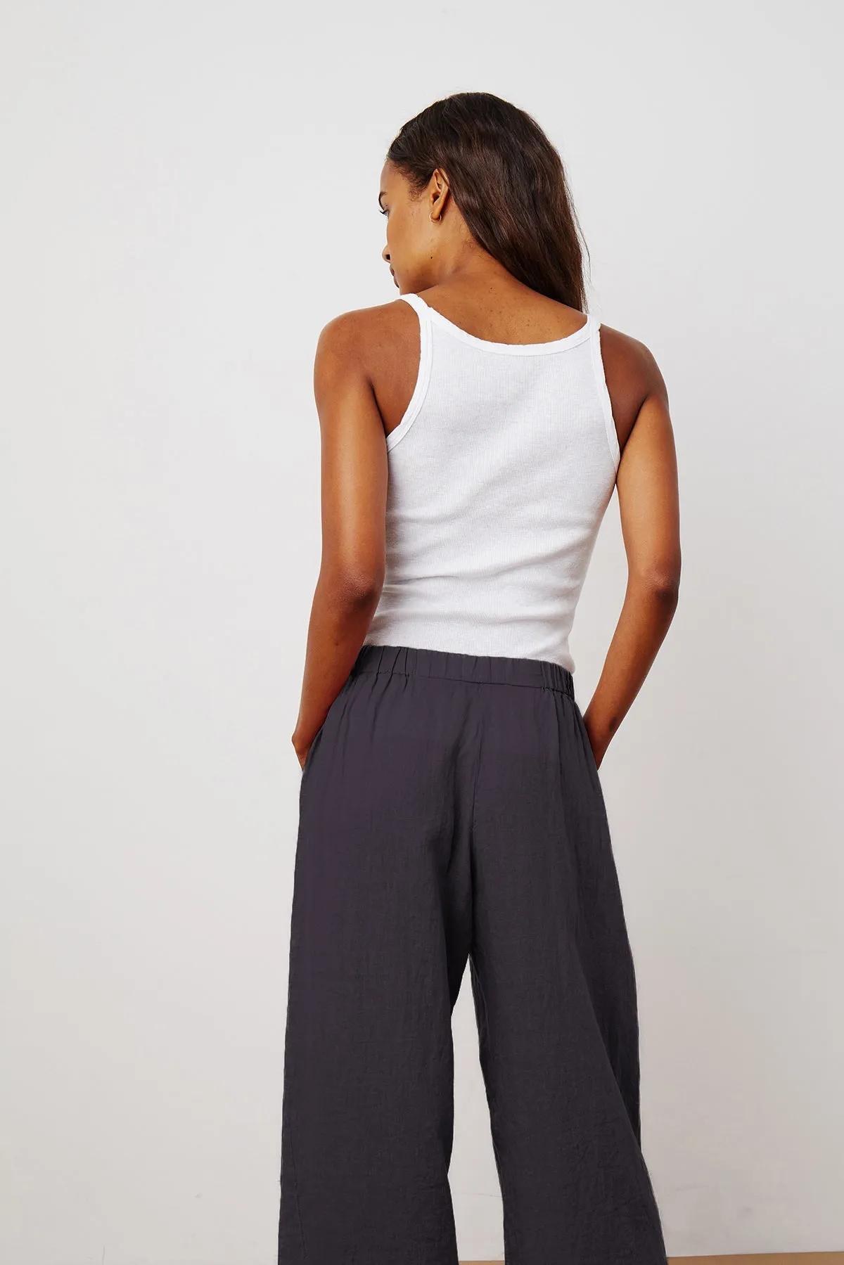 LOLA LINEN TROUSERS IN COPEN